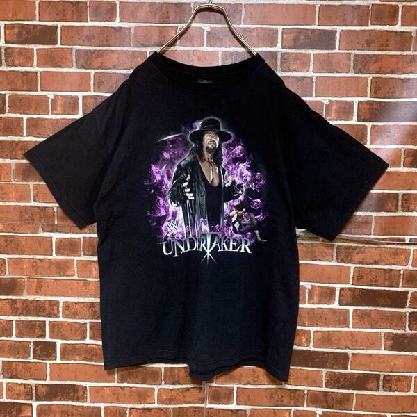 【入手困難】WWE★WWF★アンダーテイカー★UNDER TAKER★グラフィック★tシャツ★新日本プロレス★全日本プロレス★ヴィンテージ★古着 L