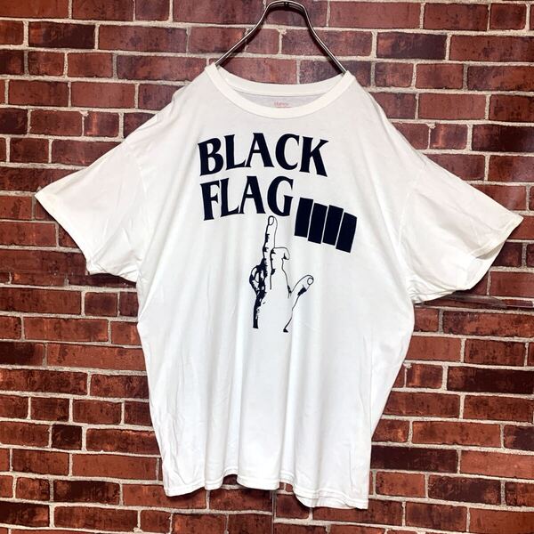【エミネム着用】BLACK FLAG★black flag★ブラックフラッグ★MY RULES★ヘインズボディ★バンドTシャツ★XL★古着