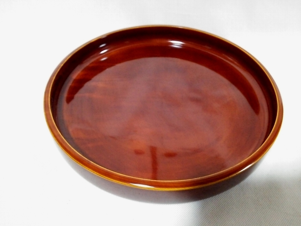 骨董 丸盆 漆絵 脚付 木製 真塗 木箱 茶道具 千菓子盆 10枚 工芸品