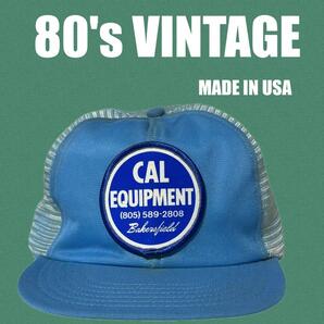 80s USA製 ヴィンテージ 企業パッチ トラッカーキャップ