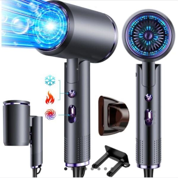高濃度マイナスイオン ヘアドライヤー 速乾 大風量 1300W 軽量 折り畳み式