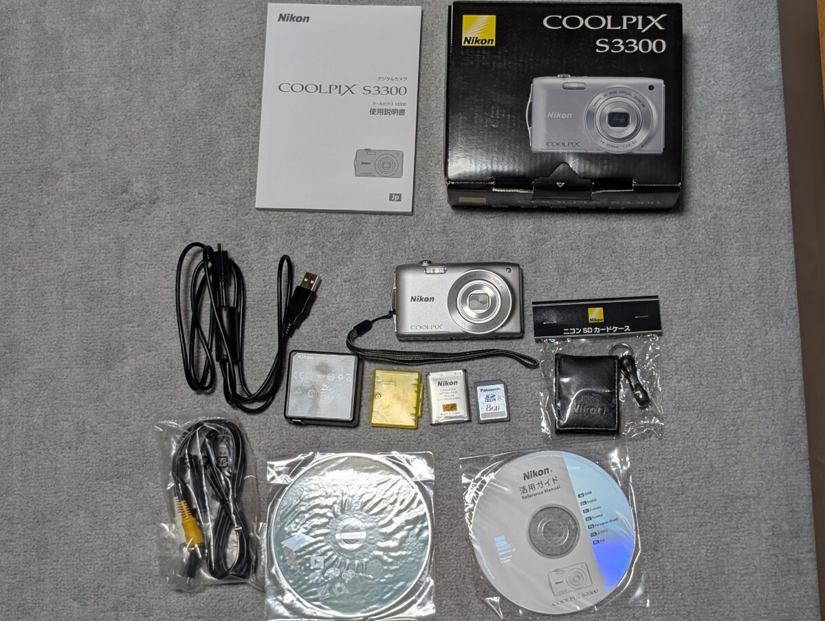 Nikon COOLPIX S3300 デジタルカメラ 訳あり ジャンク品 緑