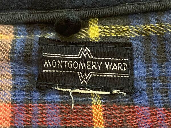 極美品 40s50s MONTGOMERY WARD ウール スポジャケ ダークネイビー 裏地付 モンゴメリーワード スポーツジャケット ビンテージヴィンテージ