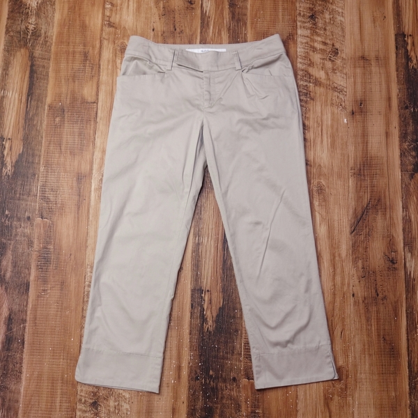 美品 matrice BY VOICEMAIL ストレートチノパンツ レディース カジュアル オフィス 38 Mサイズ パンツ ベージュ NJ8