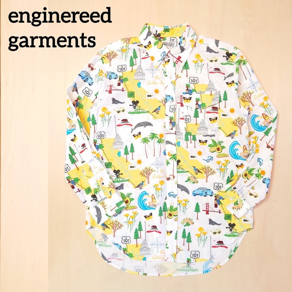 engineered garments 長袖シャツ work a day 米国製 USA エンジニアードガーメンツ サイズS NEPENTHES N.Y. ネぺテンス 2505