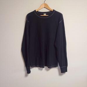 バズリクソンズ ステッチ ワッフルTシャツ 長袖 XL ロンT ノームコア 黒