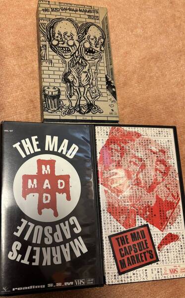 VHS 3点 THE MAD CAPSULE MARKETS ザ・マッド・カプセル・マーケッツ reading S.S.M VIDEO ビデオ