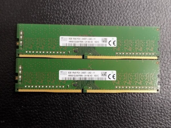 0506-6 SKhynix デスクトップ用メモリ DDR4 2400T 8GB 2枚 計16GB