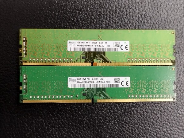 0506-9 SKhynix デスクトップ用メモリ DDR4 2400T 8GB 2枚 計16GB
