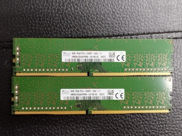 0521-16 SKhynix デスクトップ用メモリ DDR4 2400T 8GB 2枚 計16GB