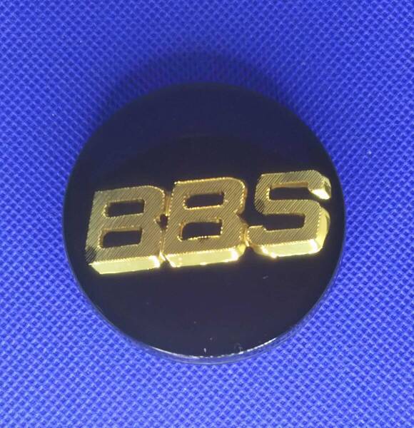 BBS 純正品 56mm 黒金 ホイールキャップ センターキャップ 1個 56.24.012 中古