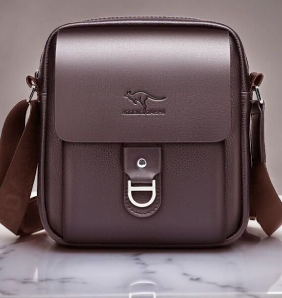 ショルダーバッグ ビジネスバッグ 斜め掛けバッグ 肩掛け メンズ 通勤通学 ブラウン 茶色 高品質 丈夫 厚手 新品 送料無料 最短発送