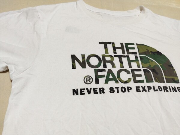 THE NORTH FACE ザ・ノースフェイス S/S カモフラージュ ロゴ ドライ Tシャツ サイズ M