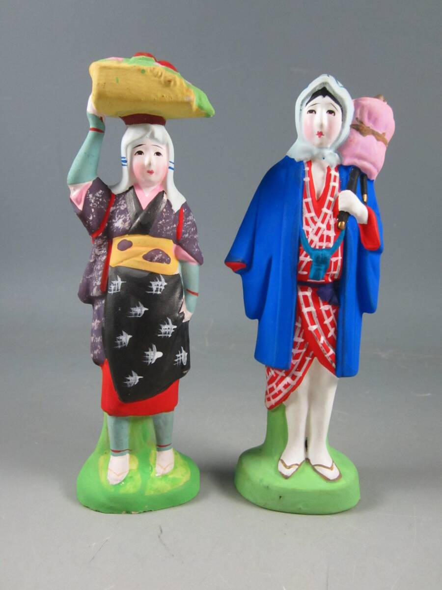 古い 射的人形 No.6 オブジェ 土人形 古道具 アンティーク