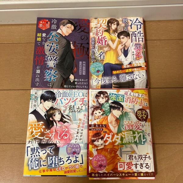 5月最新刊 4冊セット 愛の極 冷徹公安警察は愛なき結婚で激情が溢れ出す (ベリーズ文庫 あ2-3 極上の悪い男シリーズ)