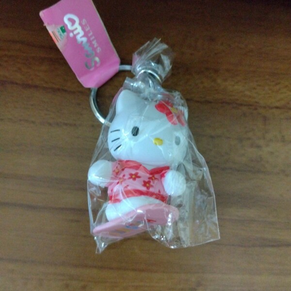 キーホルダー ストラップ ハローキティ スノーボード ウィンター SANRIO サンリオ 当時物 希少 レア HELLO KITTY
