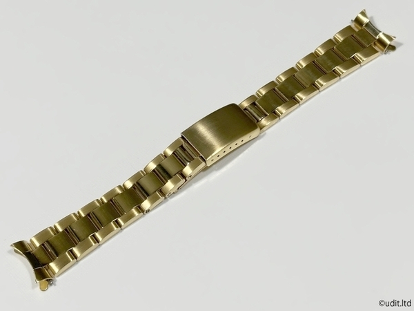 ラグ幅19mm ロレックス対応 メタルブレス ゴールド ブレスレット 腕時計ベルト 時計用バンド デイトジャスト サブマリーナ等に