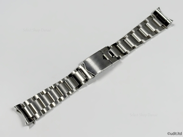 ラグ幅22mm TUDOR対応 腕時計用 三連メタルブレス シルバー 時計用バンド 腕時計ベルト ブラックベイ GMT等に