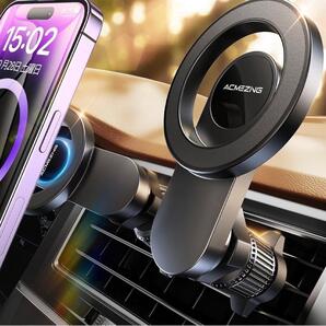 スマホホルダー 車 マグネット ACMEZING 車 スマホスタンド【史上最強の磁力&強化型金属フック】MagSafe 車載 カー用品