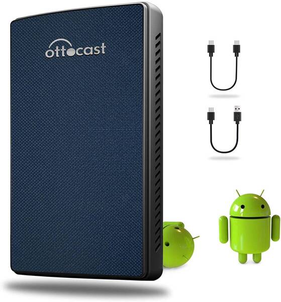 オットキャスト OTTOCAST CarPlay AI Box U2-PLUS Android カーオーディオ アダプター 画面2分割表示