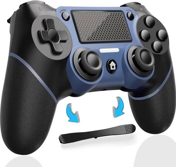 PS4 コントローラー 背面ボタン付き プログラム編集機能 1000mAh大容量 PS4/PS4 Pro/Slim PC対応