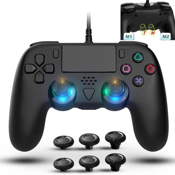 Elnicec PS5用 コントローラー 有線【新登場-PS5用/新型PS5 Slim用】PC/Steam/ps5対応Dual*Sense