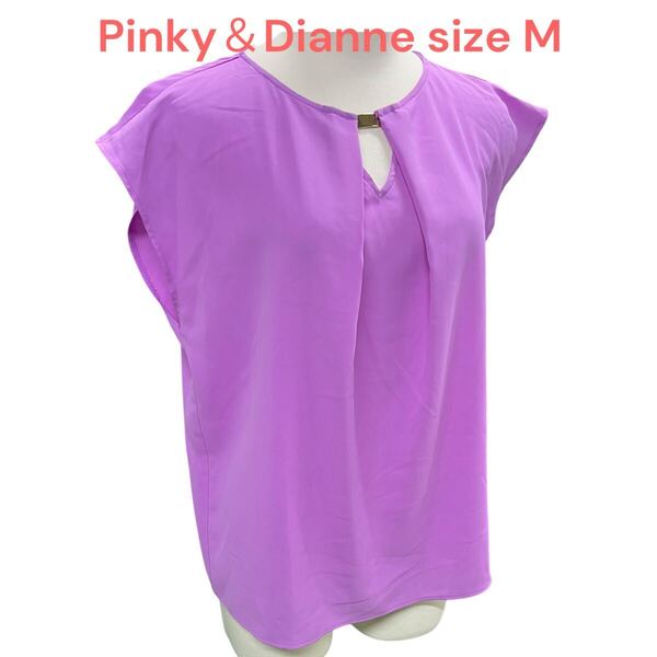 ピンキーアンドダイアンPinky&Dianneノースリーブ シャツ ブラウス レディース 紫size38 M M5Q283