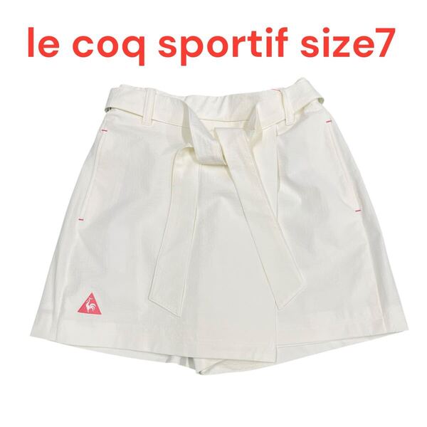 ルコックle coq sportif ゴルフショートパンツ 白レディース size7【S】M5Q484