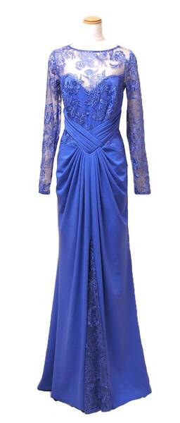 TADASHI SHOJI タダシショージ PURPLE ロングフォーマルドレス 「10 」/ 13号程度