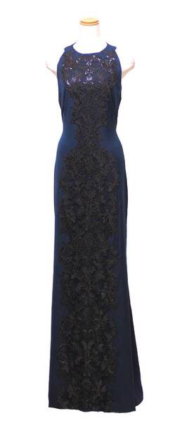 TADASHI SHOJI タダシショージ NAVY & BLACK ロングフォーマルドレス 「6 」/ 11号程度