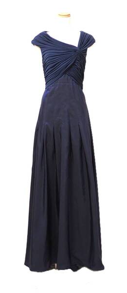 TADASHI SHOJI タダシショージ NAVY ロングフォーマルドレス 「10 」/ 13号程度