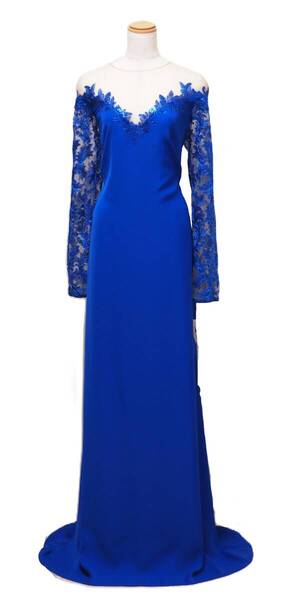 TADASHI SHOJI タダシショージ ROYAL BLUE & BEIGE ロングフォーマルドレス 「12 」/ 2XL