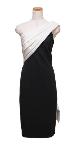 TADASHI SHOJI タダシショージ IVORY & BLACK ワンピース 「XS 」/ 7号程度