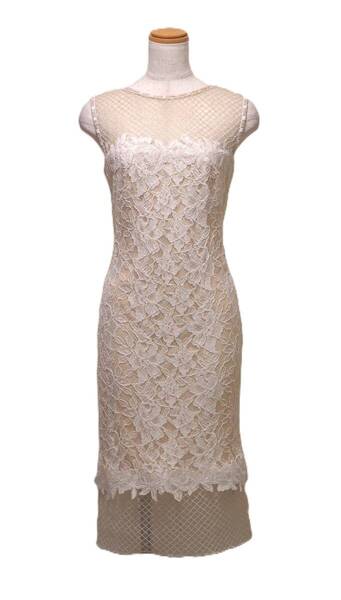 TADASHI SHOJI タダシショージ IVORY & BEIGE ワンピース 「4 」/ 9号程度