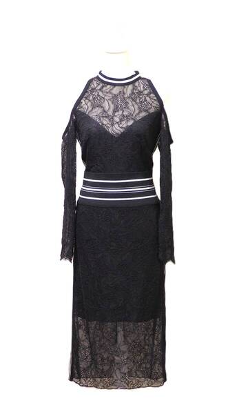 TADASHI SHOJI タダシショージ BLACK & WHITE ワンピース 「10 」/ 13号程度