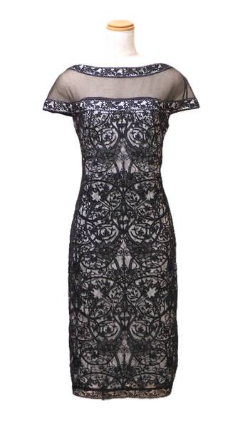 TADASHI SHOJI タダシショージ BLACK & WHITE ワンピース 「10 」/ 13号程度