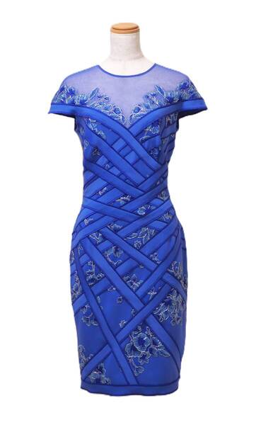 TADASHI SHOJI タダシショージ BLUE ワンピース 「4 」/ 9号程度