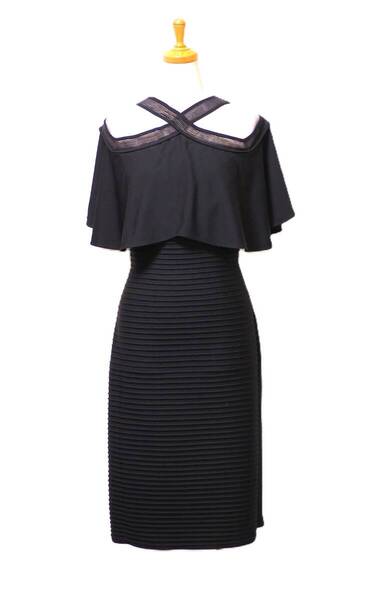 TADASHI SHOJI タダシショージ BLACK ワンピース 「S 」/ 9号程度