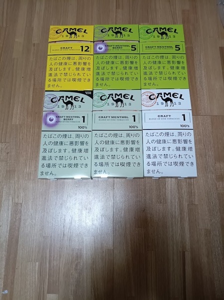 ※注意: 空箱のみ出品 JTの非売品の 【CAMEL】ビッグサイズ箱×6種類セット 景品空枠とパンフレット付き 送料無料 匿名取引