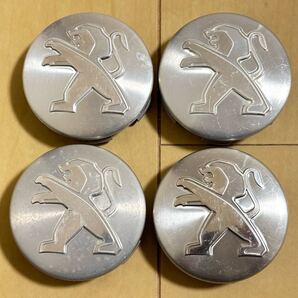 プジョー PEUGEOT純正 センターキャップ 4個 中古 ポリッシュ 9672558477