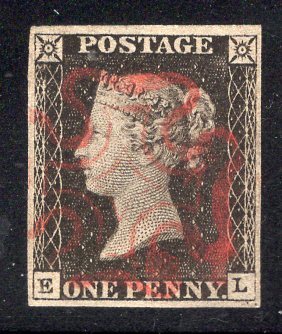 Yahoo!オークション -「ペニーブラック」(切手、はがき) の落札