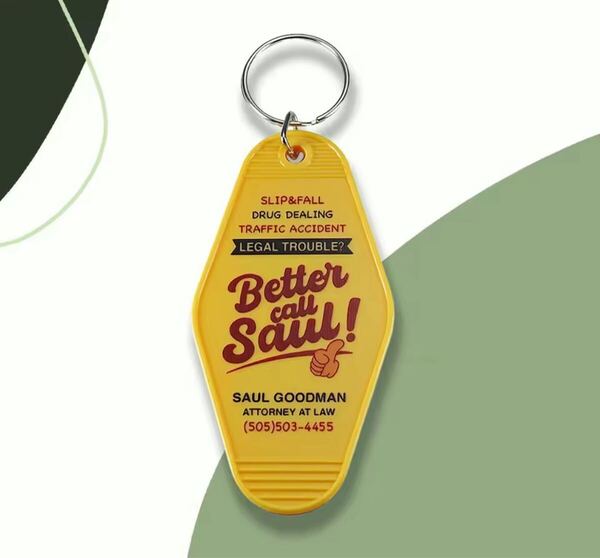 新品 better call soul ベターコールソウル イエローキーホルダー アメリカン雑貨
