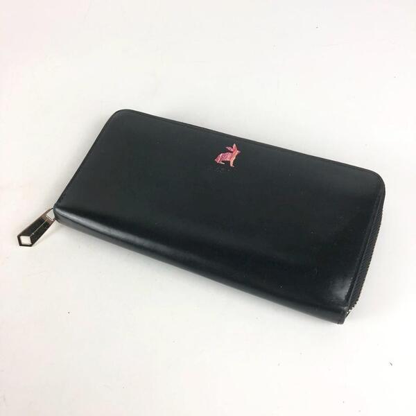 Paul Smith ポールスミス 長財布 ブラック メンズ ブランド 財布 カードケース カード入れ お札入れ 小銭入れ コインケース 黒 ピンク