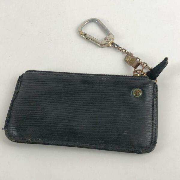 LOUIS VUITTON ルイヴィトン ポシェットクレ コインケース ブラック 財布 カードケース カード入れ お札入れ 小銭入れ コインケース