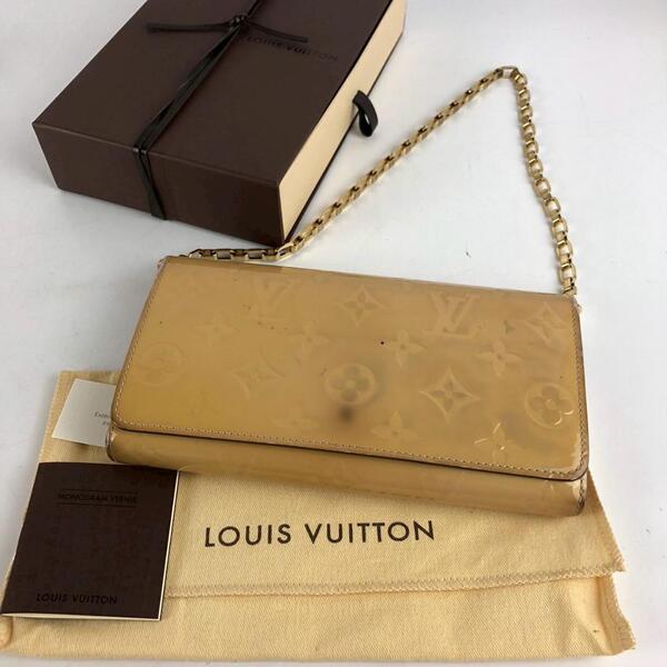 LOUIS VUITTON ルイヴィトン ヴェルニ チェーンウォレット 長財布 ブランド レディース モノグラム LV