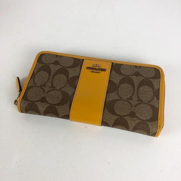COACH コーチ シグネチャー ラウンドファスナー 長財布 財布 カードケース カード入れ お札入れ 小銭入れ コインケース レディース