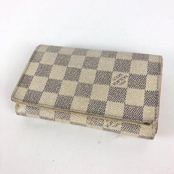 LOUIS VUITTON ルイヴィトン ポルトモネ トレゾール ダミエアズール 財布 カードケース カード入れ お札入れ 小銭入れ コインケース