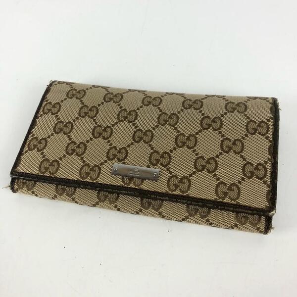 GUCCI グッチ GGキャンバス 長財布 レディース ブランド 財布 カードケース カード入れ お札入れ 小銭入れ コインケース レディース メンズ
