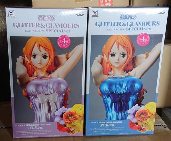新品未開封・国内正規品◆ワンピース GLITTER&GLAMOURS ナミ SPECIAL ver フィギュア 2種