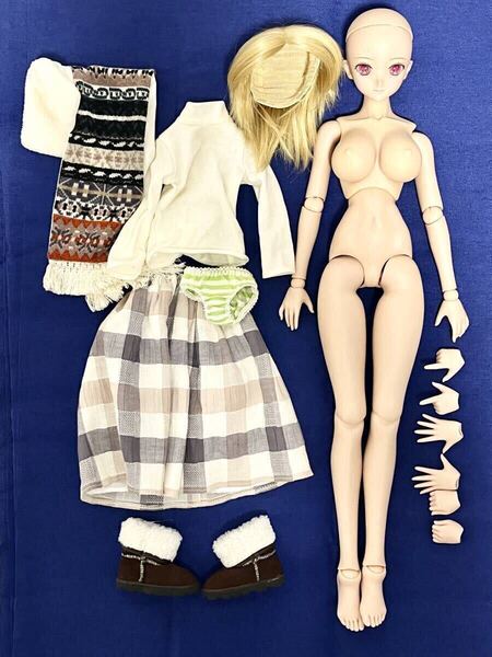 ボークス ドルフィードリーム DD ヘッド ボディ DDH-09 M胸 タン肌 褐色肌 1/3 60cm VOLKS DDS DDdy Dollfie Dream 衣装 ウィッグ ハンド